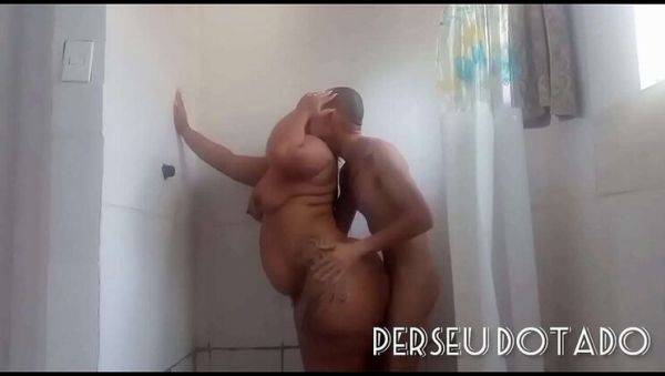 Suzy Hurricane and Perseu Dotado Hot Shower Sex - Big Tits Ebony Brazilian Babe Makes Him Jack Off - veryfreeporn.com - Brazil - India on systemporn.com