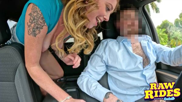 Cute Horny College Redhead With Butt Plug Masturbates And Blows Car Driver For Free Ride - Lucy Foxx - videohdzog.com on systemporn.com