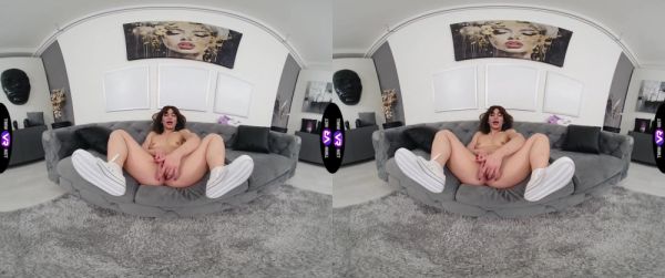Skinny teen Lola Danger masturbates on the sofa in vr - alphaporno.com on systemporn.com