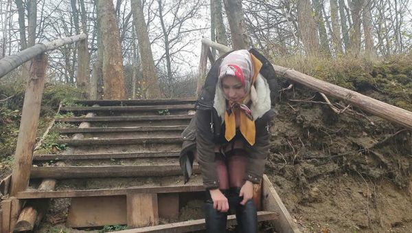 Wanilinna Kinky Outdoor Sex - Amateur Dildo Fun in Stockings at Seaside Hotel - porntry.com - Britain on systemporn.com