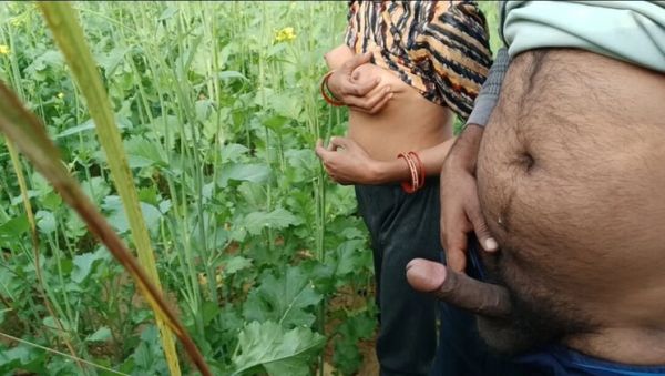 Desi Village Girl Fucked Hard in Mustard Field - Abiraj Big Cock Cumshot on Tits - porntry.com - India on systemporn.com