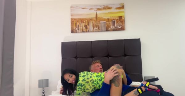 Tattooed brunette Tina Tolley rides a big cock in 69 sex position - alphaporno.com on systemporn.com