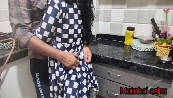 Desi Indian Husband Fucks Wife Hardcore in Kitchen - Mumbai Ashu Anal Doggy Style Creampie - veryfreeporn.com - India on systemporn.com