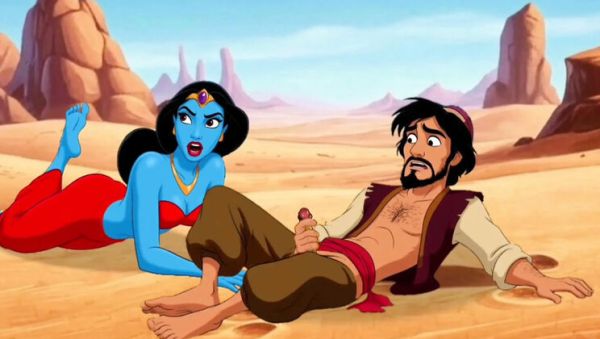 Aladdin Cuckold: Magic Lamp Makes His Wife Cheat in Dirty Cartoon Sex - veryfreeporn.com - Britain on systemporn.com
