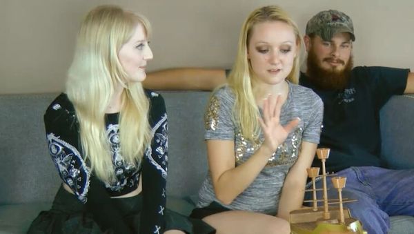 Blonde Teen Threesome Game: Krystal Orchid & Anneliese Snow Strip & Load Boat After Lost Bet - porntry.com - Britain on systemporn.com