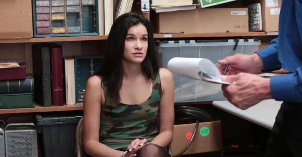 A hot brunette chick is fucking with a stranger on the table - alphaporno.com on systemporn.com