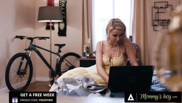 Stepmom Cherry Kiss Catches Stepson Watching Anal Porn And Takes It Deep In Her Ass - xxxfiles.com - Britain on systemporn.com
