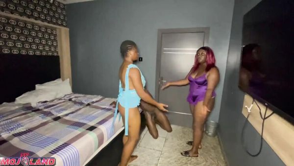 Step Sisters Share One Big Black Dick - porntry.com - Nigeria on systemporn.com