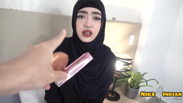 Spoiled Muslin Hijabi Stepsis Double Cream Pied By Stepbro With Aradia Hell - desi-porntube.com - India on systemporn.com