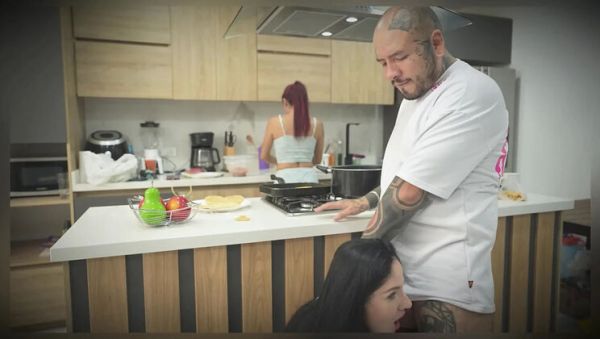 MILF Wants Cock, Fucked in Kitchen in Front of Stepdaughter - xxxfiles.com - Spain - Colombia on systemporn.com