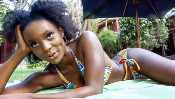 Cute Ebony Girl Sloppy Blowjob on Big White Dick Outside Then Hard Fuck - porntry.com - Britain on systemporn.com