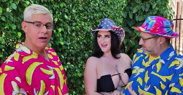 Avalon Mira's big tits bounce in Dan & Dean Van Damme's amateur porn - alphaporno.com on systemporn.com