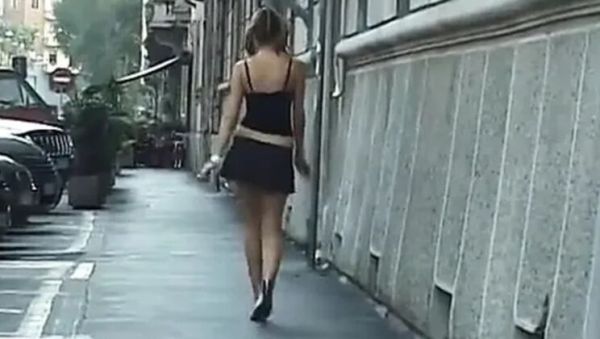 Rosella Conti Teen Flashes Pussy on Street Then Gets Tits Fucked & Creampied at Home - veryfreeporn.com - Italy on systemporn.com