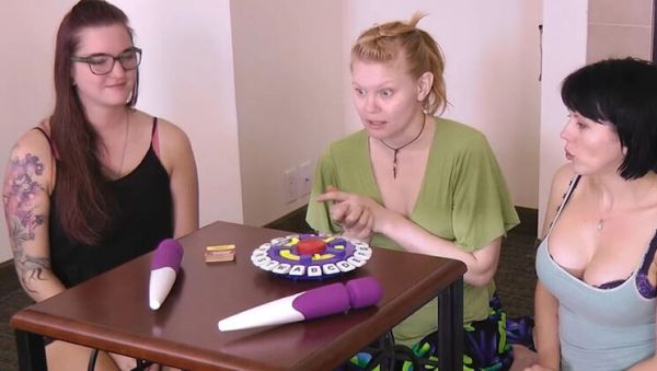 Amber Chase Wild Strip Game - Big Tits Lesbian Teen Loses Bet & Gets Tied Up - porntry.com - Britain on systemporn.com