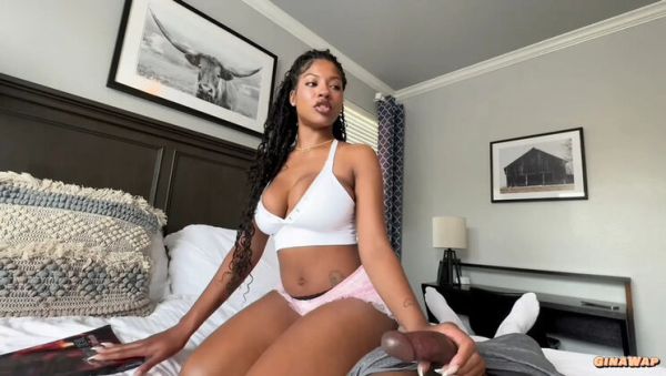 Gina Wap Big Tits Blowjob POV - Roommate's Girlfriend Sucks Hard Cock While Reading - veryfreeporn.com - Britain - Usa on systemporn.com