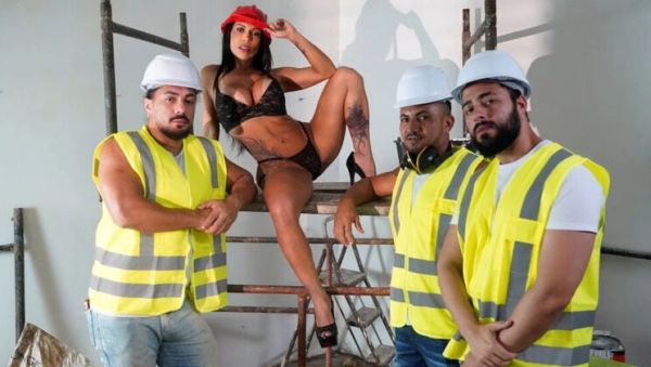 My Wife Cheats with Bricklayers - Rough Gangbang & Anal Sex - porntry.com on systemporn.com