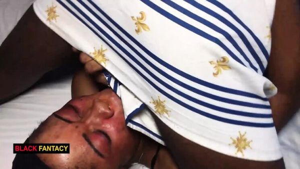 Black Fantasy Fucks Hard After Fight - Huge Cock Creampie in Missionary - porntry.com - Britain - Nigeria on systemporn.com