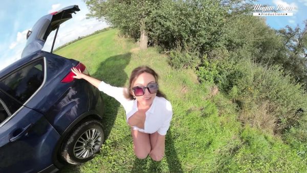 Anal Creampie For MILF Julia North - Doggy Style Fuck in Car - xxxfiles.com - Britain on systemporn.com