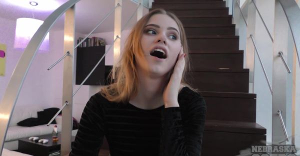 Teen Margarita's t*** titties bounce in HD as she strokes her wet slit on a couch - alphaporno.com on systemporn.com