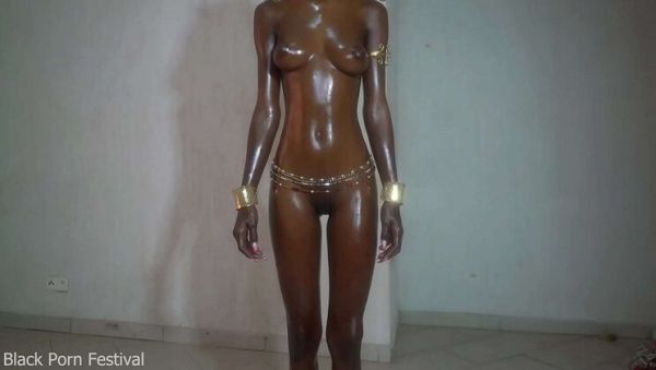 Dolcina's Perfect Skinny Black Body With Oily Tits Solo - porntry.com on systemporn.com