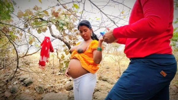 Desi village girl Permi Pooja outdoor forest sex - Hot bhabhi hardcore doggy style with devar in jungle - porntry.com - India on systemporn.com