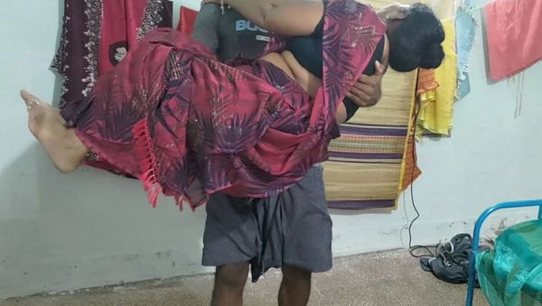 Desi Stepmom in Law Hugging and Fucking in Real Homemade 4k - Big Tits Aunty Gets Creampie - veryfreeporn.com - India on systemporn.com