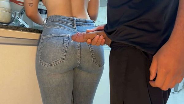Levi Solen & Secret Latina FREE USE - Cumshot on Maid's Tight Jeans & Big Ass in Kitchen - xxxfiles.com on systemporn.com