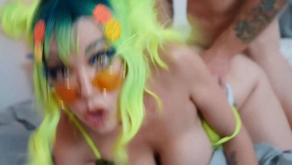 Little Puck Cosplay Deep Throat & Huge Tits Fuck - Doggystyle & Cowgirl with Big Cock - xxxfiles.com on systemporn.com