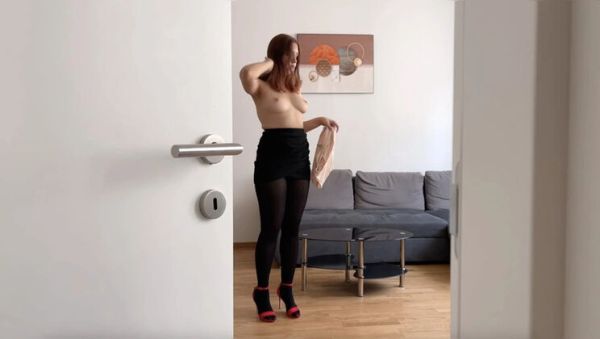 Office Secretary Mila Daisy Fucks Colleague in Black Pantyhose - Doggystyle & Cowgirl in Hotel Room - porntry.com - Britain on systemporn.com