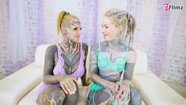 2 Heavily Tattooed Teens Fuck Hard - ATM, Gapes & Facial with World Champion - porntry.com - Britain on systemporn.com