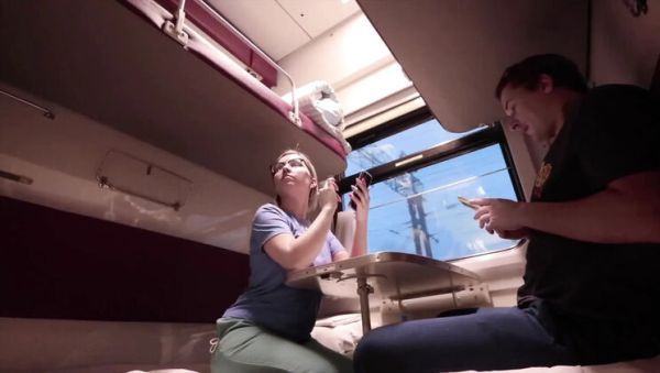 Hot Bitch on Train Gets Hard Fuck with Big Dick - Blonde Amateur with Big Ass - xxxfiles.com on systemporn.com