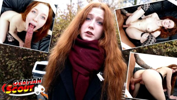 German Scout First Casting: Skinny Redhead Teen Alice Seduced in Public Pick Up - Small Tits, Blowjob & Rough Sex - porntry.com - Germany on systemporn.com