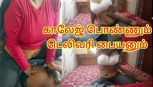 Indian Delivery Boy Fucks Lonely College Girl Doggystyle - Big Natural Tits & Loud Tamil Moaning - veryfreeporn.com - India on systemporn.com