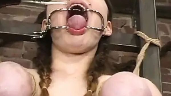 Lesbian BDSM Punishment: Liz Tyler Tied Up & Tormented with Electric Toys in Vintage Office - veryfreeporn.com - Britain on systemporn.com