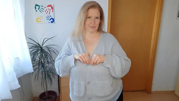 Curly Dreams German MILF Undresses Big Natural Tits Solo 4K - porntry.com - Germany on systemporn.com