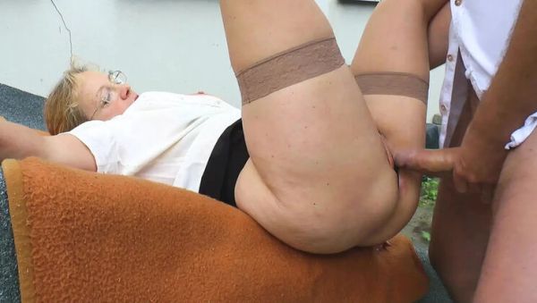 Mature Blonde MILF Facesitting & Outdoor Blowjob Fun with Big Tits - porntry.com - Germany on systemporn.com