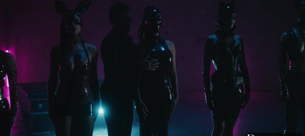 Small Hands and Joanna Angel share a steamy, latex-wearing threesome with Evelyn Claire. - alphaporno.com on systemporn.com