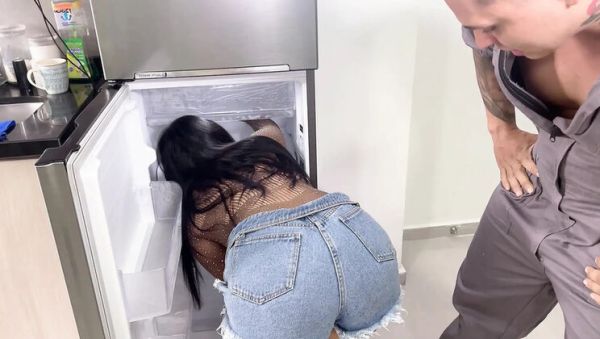 Cute Latina fucks plumber apprentice hard with her big cock - amateur teen cowgirl sex - porntry.com - Russia - Spain - Colombia on systemporn.com