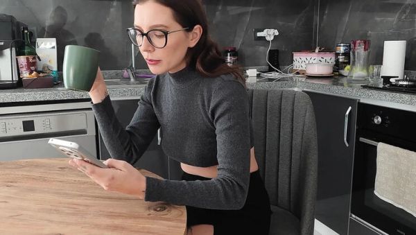 Horny MILF Cheating in Kitchen - Sloppy Blowjob & Pussy Licking - Ghomestory - porntry.com on systemporn.com