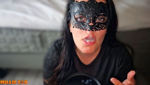 Millie Fox Swallows Huge Cum Load Twice After 3 Days Saving - Amateur MILF Blowjob & Cum in Mouth - porntry.com on systemporn.com