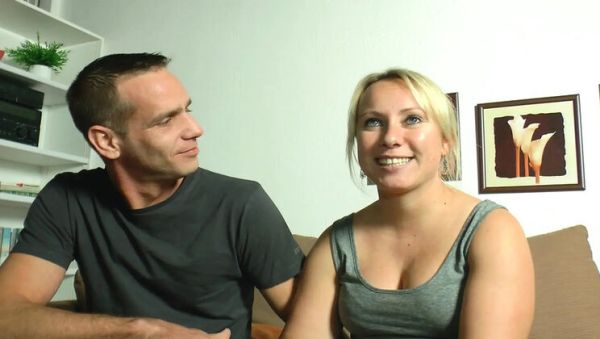 German amateur threesome with Melissa Kocks - sharing huge dick, blowjob and cum swallowed - veryfreeporn.com - Germany on systemporn.com