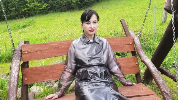 Wanilianna in Raincoat & Nylons - Open Nipple Bra Outdoor Fetish - veryfreeporn.com on systemporn.com