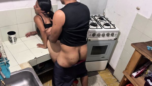 Hardcore Kitchen Fuck With Neighbor - Rough Sex & Moaning in Spanish - xxxfiles.com - Spain on systemporn.com