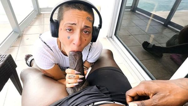 Gia Lovely Short Hair PAWG Bounces on Louie Smalls Big Black Cock - POV Blowjob & Deepthroat - veryfreeporn.com - Britain on systemporn.com