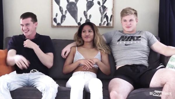 Blonde Teen and Asian Babe Get Split Open by Huge Cock Anal Fuck - veryfreeporn.com - Britain on systemporn.com