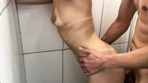 Melissa Ferrari First Time Anal - Skinny Teen Gets Her Ass Fucked Rough in the Shower - xxxfiles.com - Brazil - Romania on systemporn.com