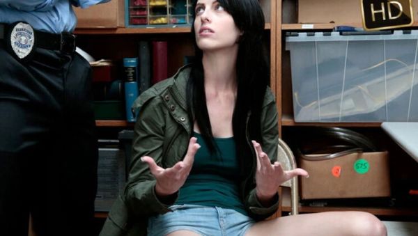 Perky Tits Teen Shoplifter Rides Officer's Cock - Alex Harper Hairy Pussy - porntry.com - Britain on systemporn.com