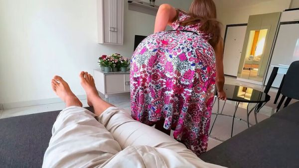 Step Mom Catches Step Son Hard While Cleaning And Helps Him Cum Fast - Wow Love Amateur - porntry.com on systemporn.com