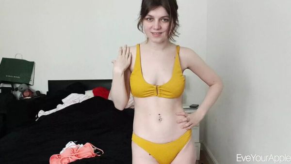 Petite Brunette Teen EveYourApple Bikini Try On Haul - Amateur Hairy Homemade HD - xxxfiles.com - Britain - Scotland on systemporn.com