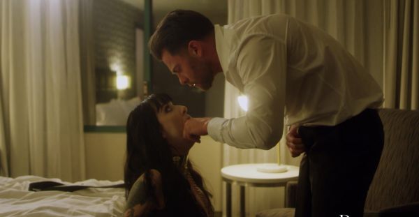 Brunettes Seth & Charlotte in hot missionary action at a steamy hotel room - alphaporno.com - Charlotte on systemporn.com